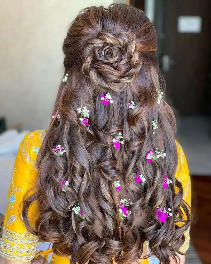 Try this trendy hairstyle in the wedding season, the look will shine