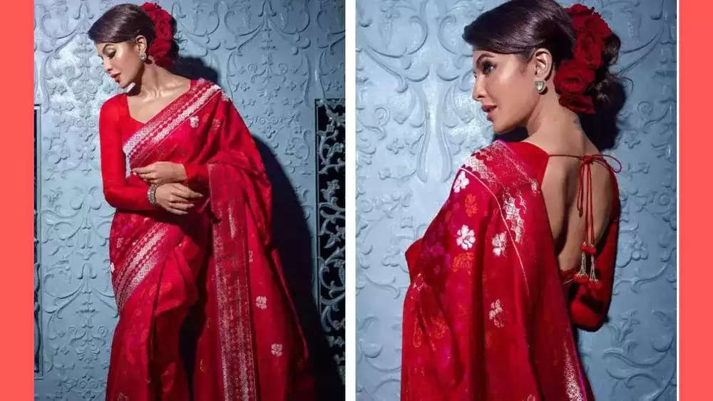 Red Saree Looks: Everyone will appreciate you if you wear a red saree on  karwa Chauth!