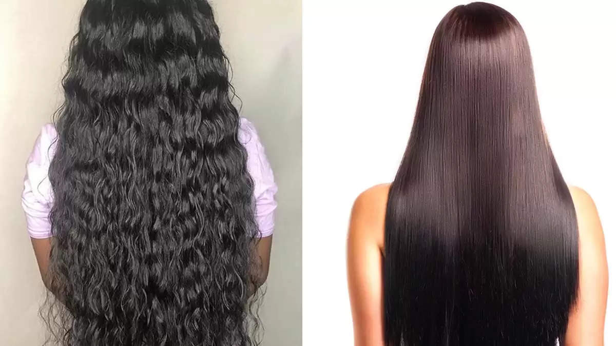 Permanent Hair Straightening: - Follow these tips to straighten curly hair  naturally