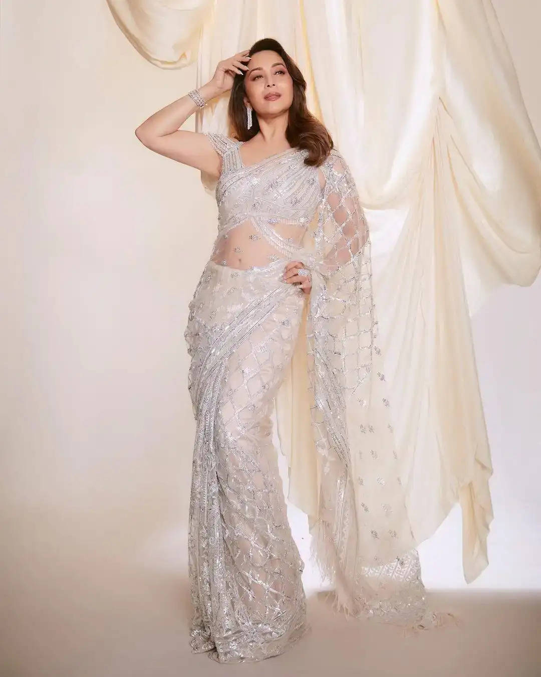 Photos: These Saree Looks Of Madhuri Dixit Are Sight To Behold, Check PICS