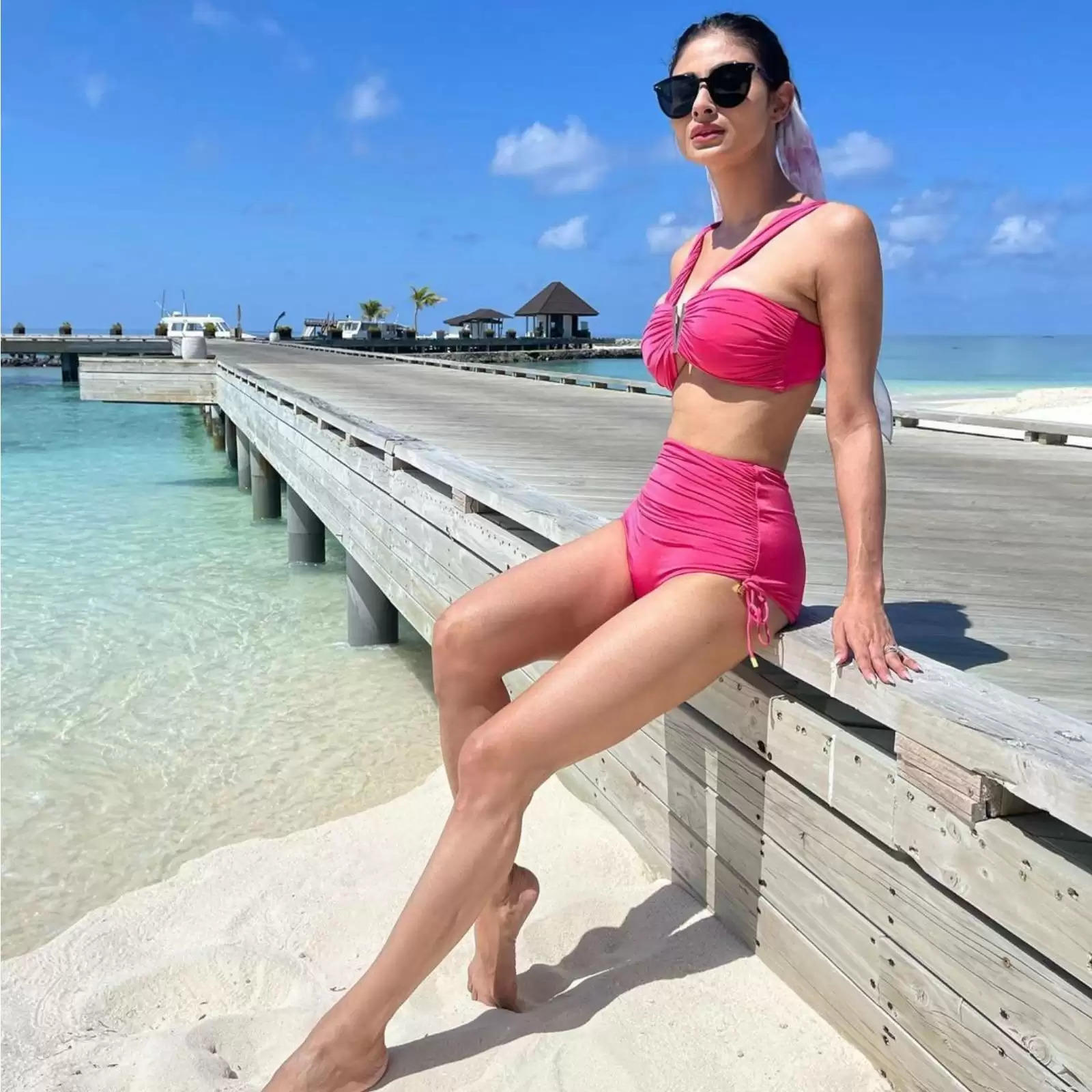 Photos: Mouni Roy Looks Scorching Hot In Pink Bikini, See Her Racy Swimwear Avatars