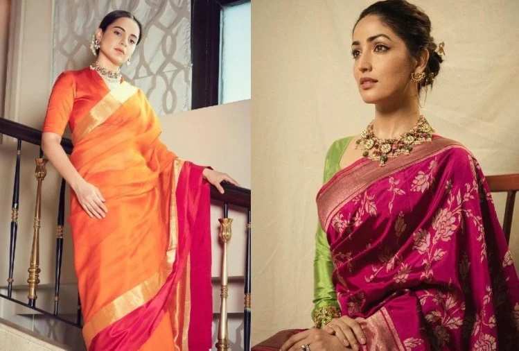 Today's fashion tips: Want to wear Banarasi saree in a new way, so learn  how to carry it from these actresses